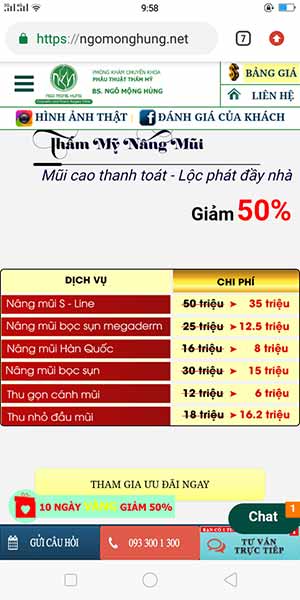 Phẫu thuật kéo dài mũi