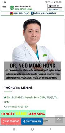 Bác sĩ nâng ngực giỏi nhất ở Hà Nội